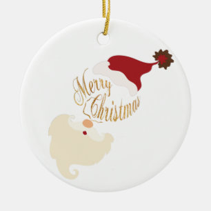 Joyeux Noël Père Noël Ornement en céramique