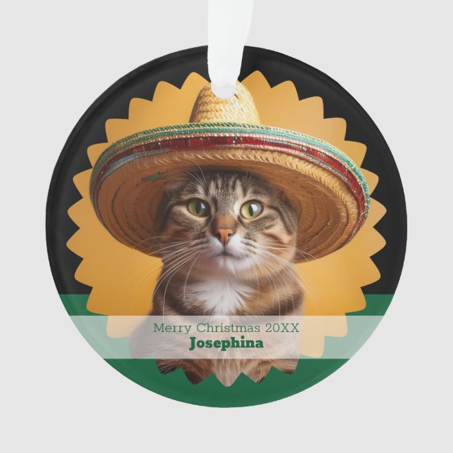 Joyeux Noël personnalisé Chat  (devant)