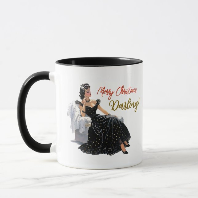 Joyeux Noël (Personnalisé) Mug (Gauche)
