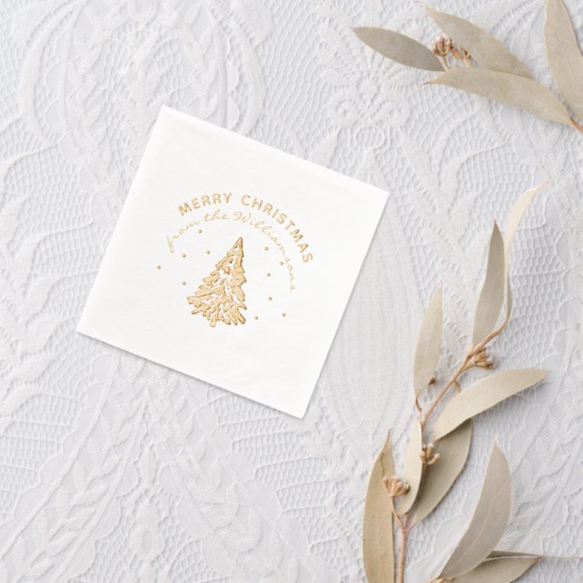 Joyeux Noël Personnalisé Nom de famille Pine Tree (Insitu (mariage 2))