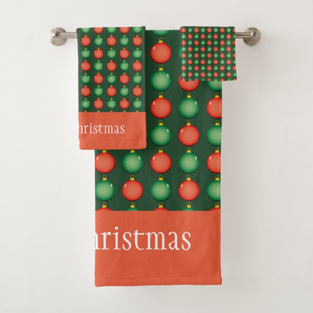 Joyeux Noël personnalisé rouge et vert (En situation)