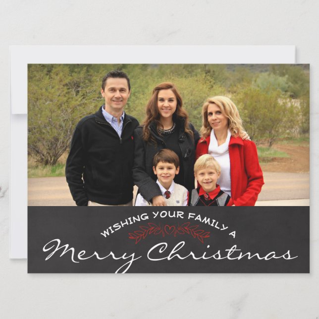 Joyeux Noël Photo Carte de Noël (Devant)