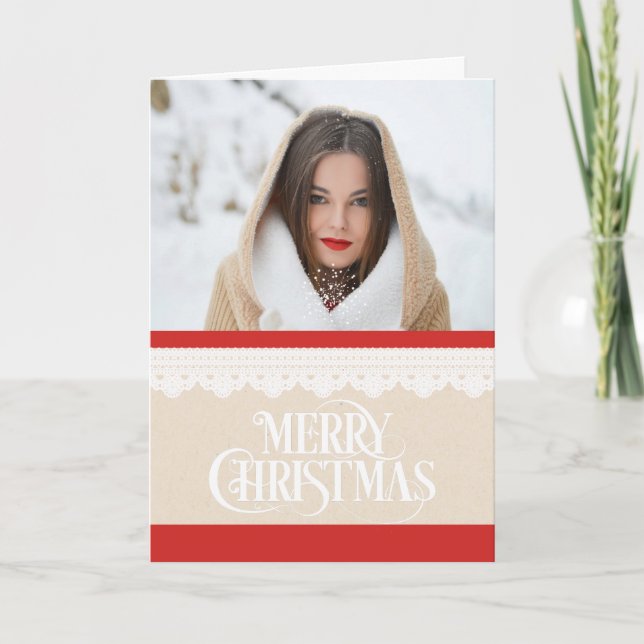 Joyeux Noël Photo Carte de Noël (Devant)