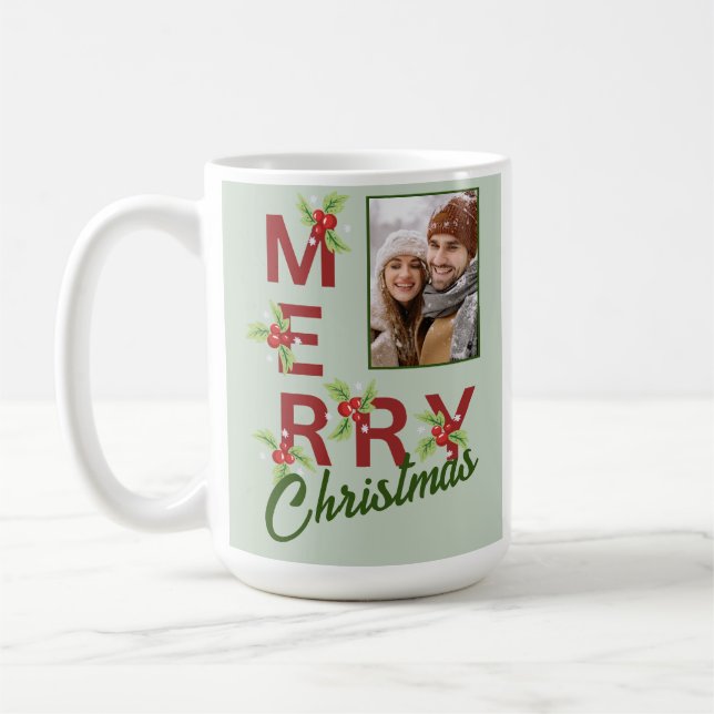 Joyeux Noël Photo Mug (Gauche)