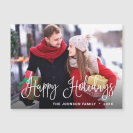 Joyeux Noël PHOTO Vacances Carte magnétique