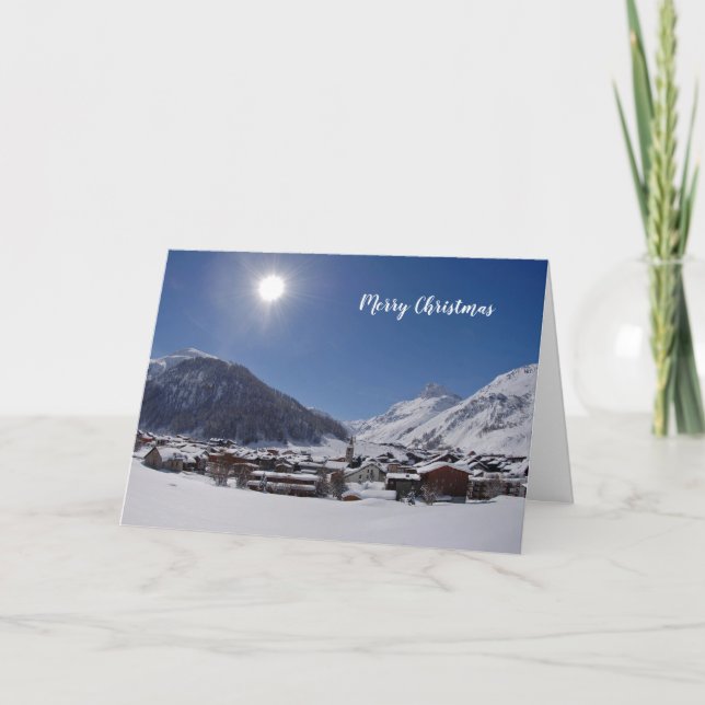 Joyeux Noël Plié Carte de vacances (Devant)