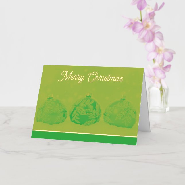 Joyeux Noël Plier Carte à huile (Orchidée)