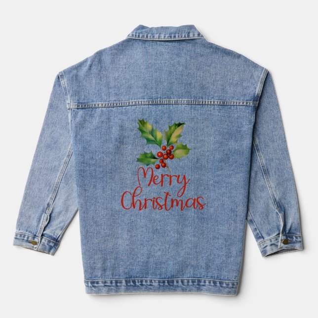 Joyeux Noël, Poinsettia Berries Design Femmes (Verso)