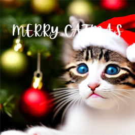 Joyeux Noël Purrffect Carte de Noël