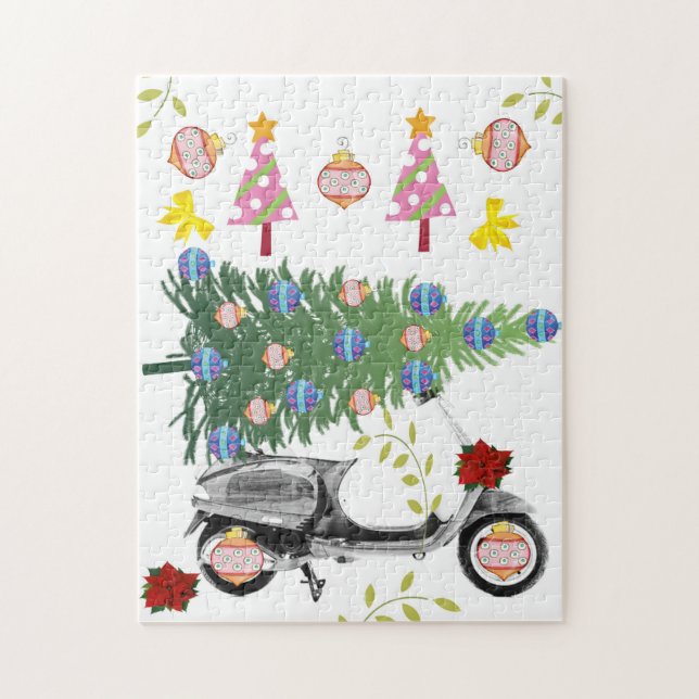 Joyeux Noël Puzzle Noël Retro (Vertical)