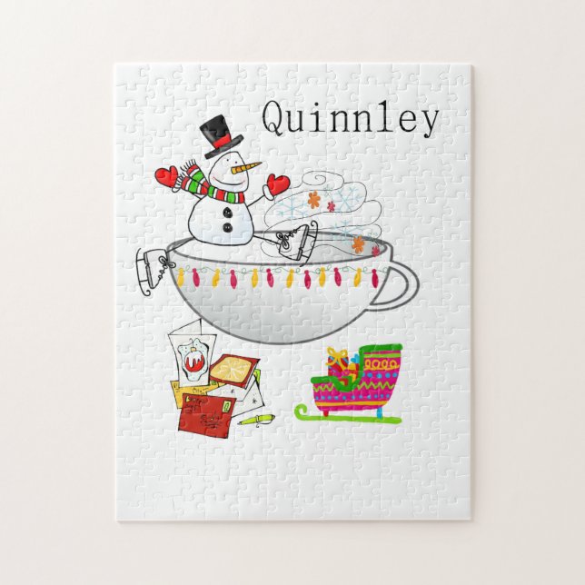 Joyeux Noël Puzzle Noël Snowman (Vertical)