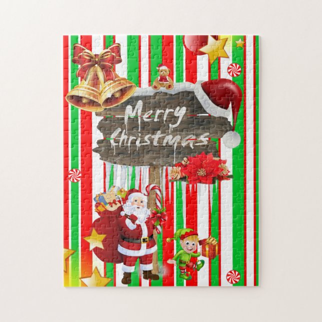 Joyeux Noël Puzzle Père Noël (Vertical)
