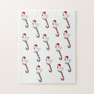 Joyeux Noël Puzzle Poulets de Noël