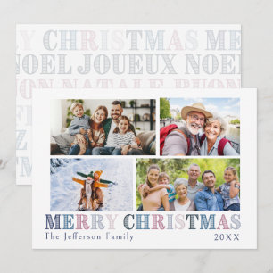 Joyeux Noël Quatre Cartes photos