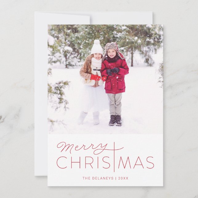 Joyeux Noël religieux Cartes photos de vacances (Devant)