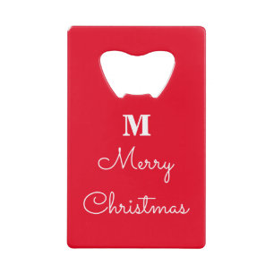 Joyeux Noël Rouge Blanc Monogrammes Cadeau Favoris