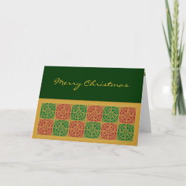 Joyeux Noël Rouge Green Cartes personnalisées