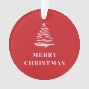 Joyeux Noël, Rouge, Rose, Arbre de Noël