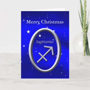 Joyeux Noël Sagittarius Carte de voeux