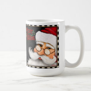 Joyeux Noël Sérieux Père Noël Face Inspirivé Mug