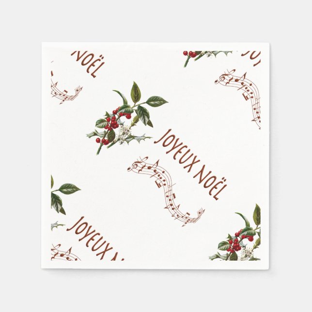 Joyeux Noël Serviette (Vorderseite)