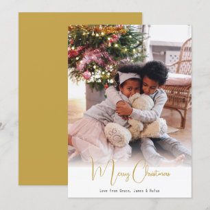 Joyeux Noël Simple Carte photo moderne