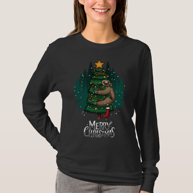 Joyeux Noël Sloth | T-shirt Vacances (Devant)