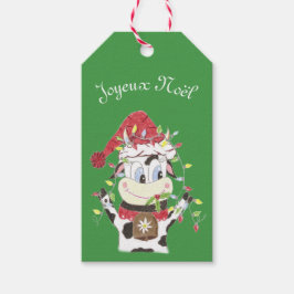 Joyeux Noël Snowbell-Geschenk-Tag Geschenkanhänger