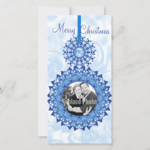 Joyeux Noël Snowflake Modèle photo d'ornements