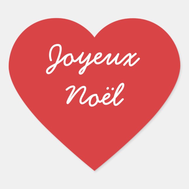 Joyeux Noël Sticker (Vorderseite)