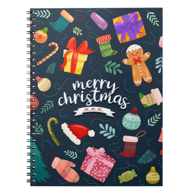 Joyeux Noël Stuff Journaux Carnets (Devant)