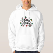 Joyeux Noël Sweat à Capuche Blanc