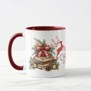 Joyeux Noël" Vintage Reindeer Holiday Mug