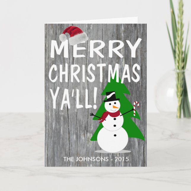 Joyeux Noël vous carte de voeux de Nashville (Devant)