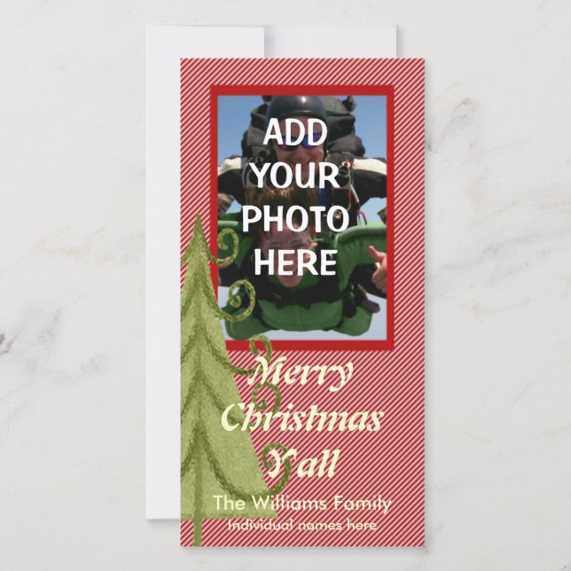 Joyeux Noël Y'all Carte photo (Devant)