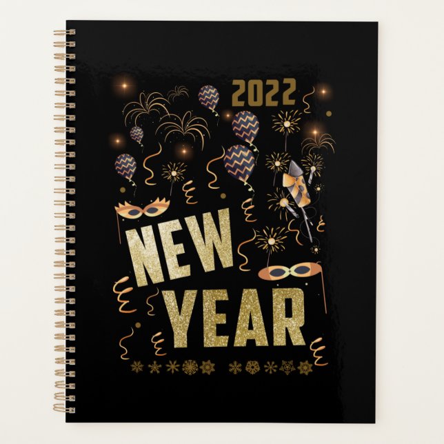 Joyeux Nouvel An 2022, fête de la parties scintill (Devant)