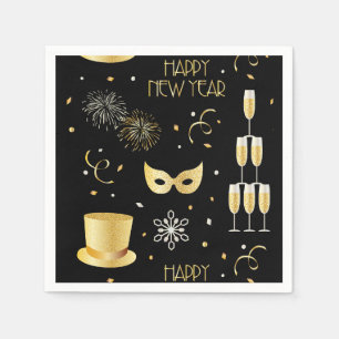 Joyeux Nouvel An GB Serviette en papier