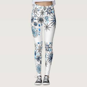 Joyeux Nouvel An Snowflakes Leggings