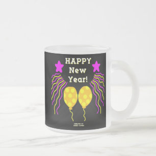 Joyeux Nouvel An Souhaite Petite Mug De Verre Fros
