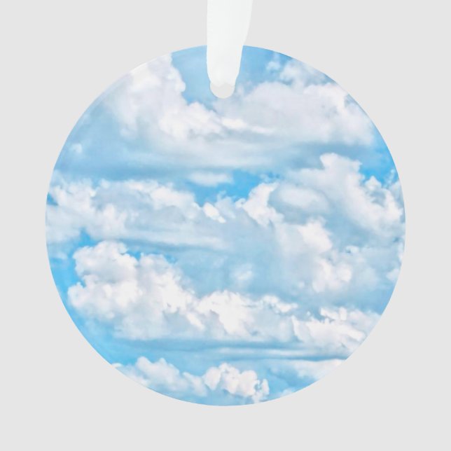 Joyeux nuages ensoleillés Arrière - plan bleu (devant)