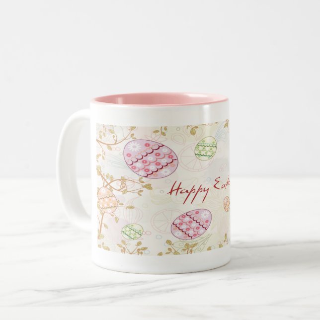 Joyeux Oeuf de Pâques 2 Café Mug (Devant gauche)