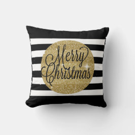 Joyeux Oreiller de Noël en or