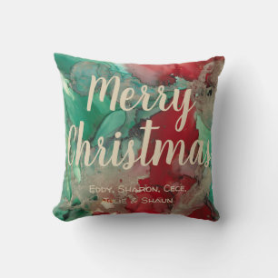 Joyeux Oreiller Noël Rouge/Vert