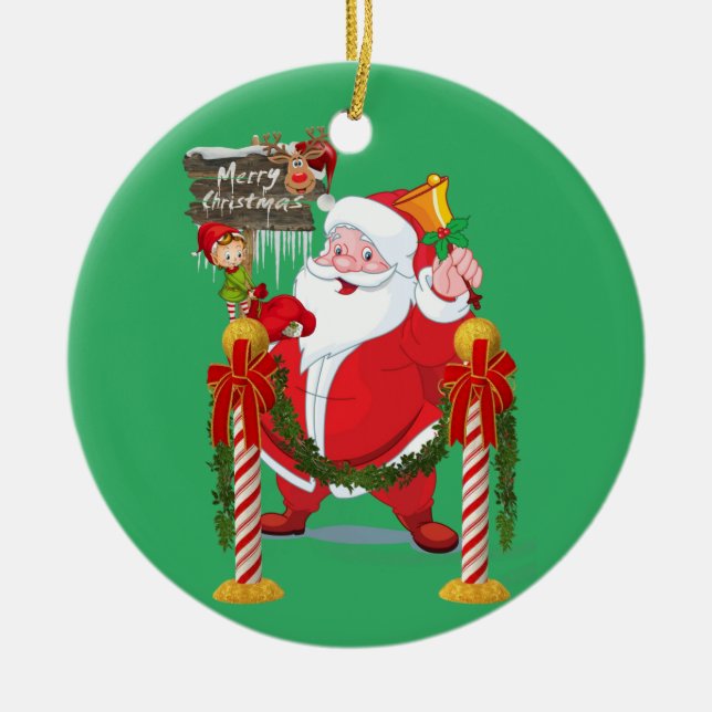 Joyeux ornement du Cercle de Noël, Elfe de Père No (Devant)