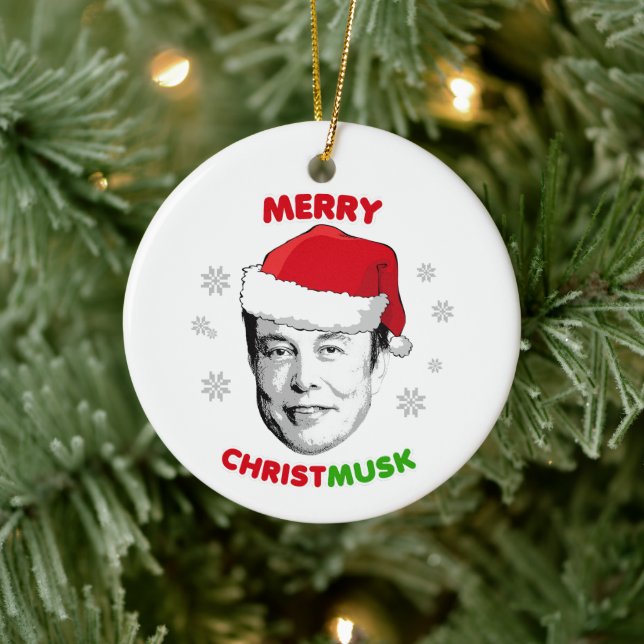 Joyeux ornement en céramique Christmusk (Arbre)