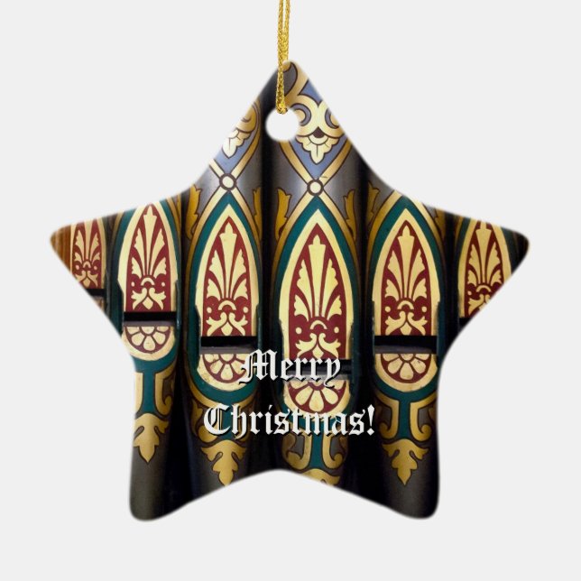 Joyeux ornement orgue de Noël (Devant)