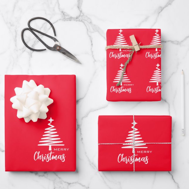 Joyeux papier d'enveloppement de Noël (Recto)