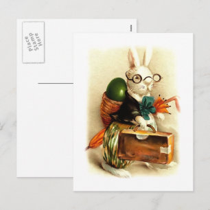 Joyeux Pâques. Cartes postales vintage Bunny Pâque