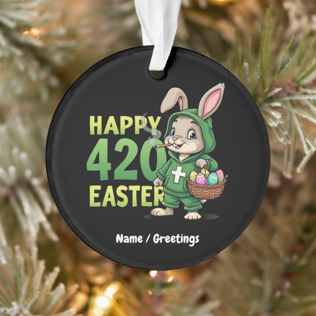 Joyeux Pâques drôle Bunny Design lapin de Pâques A (Arbre)