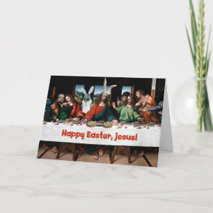 Joyeux Pâques, Jésus ! Carte de voeux de Pâques